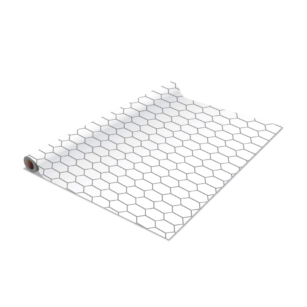 Simplify White Honeycomb Self-Adhesive Shelf Liner, 2ct.